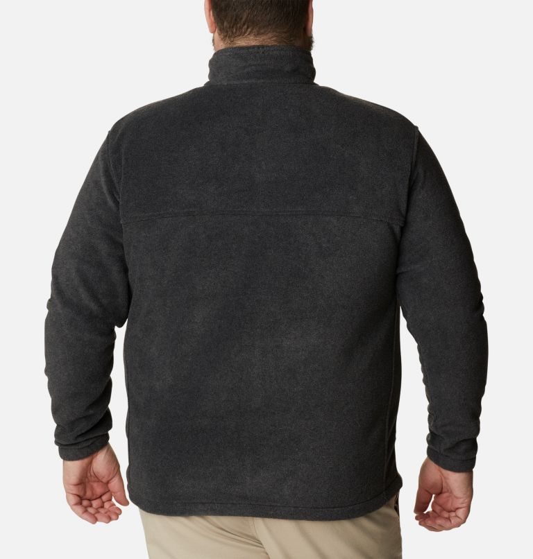 Men's Columbia Steens Mountain 2.0 Full Zip Fleece Jackets Black | Plus Size CA-F41L6